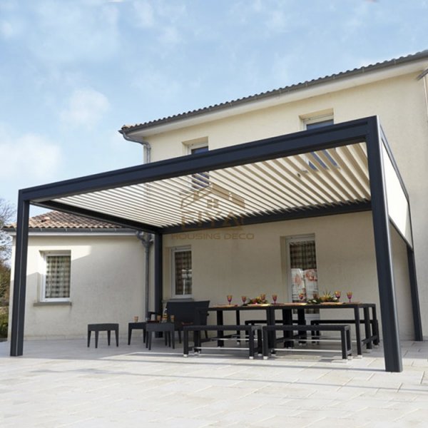 Outdoor Sun Shade Motorized Aluminium Patio Cover Aluminum G